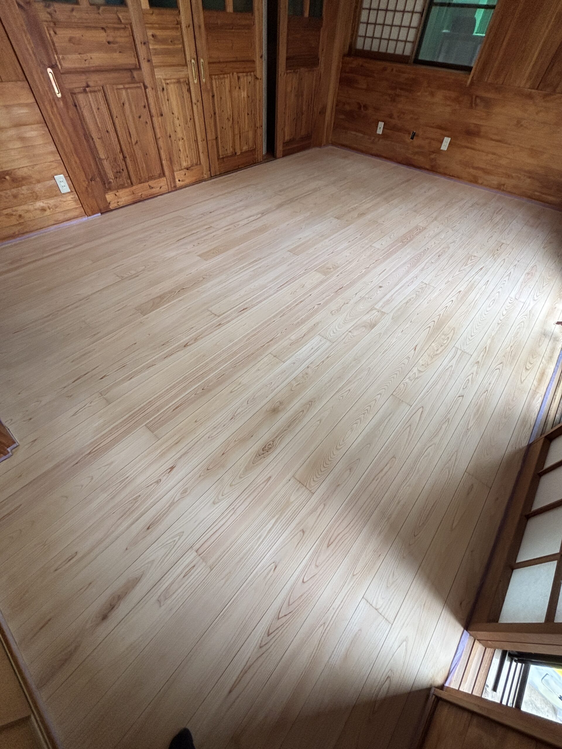 古民家杉板施工前